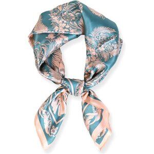 100% Pure Mulberry Silk Square Scarf 27"x27" Women Neckerchief